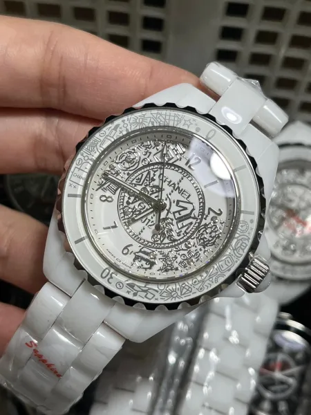 Chanel J12 White Ceramic Diamond Dial Watch Watches - 29