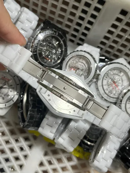 Chanel J12 White Ceramic Diamond Dial Watch Watches - 32