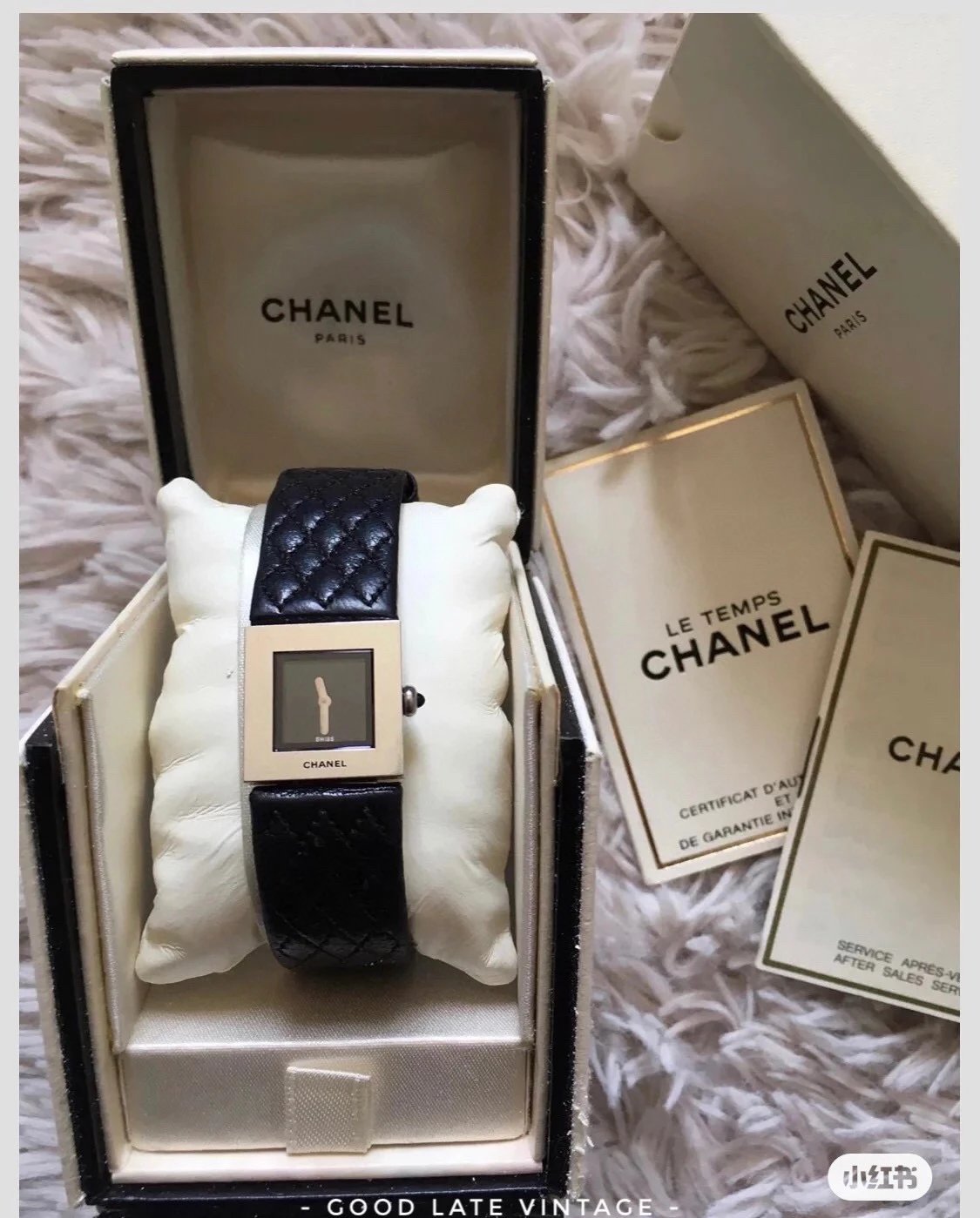 Chanel Premiere Black Quilted Leather Watch Watches - 12