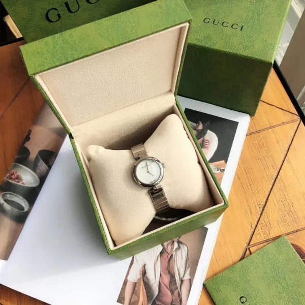 Gucci G-Timeless Mini Silver White Quartz Watch Watches - 11