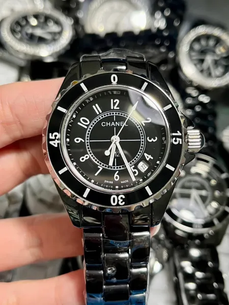 Chanel J12 White Ceramic Diamond Dial Watch Watches - 22