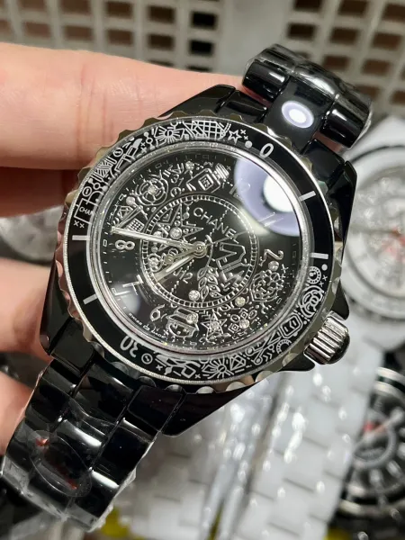 Chanel J12 White Ceramic Diamond Dial Watch Watches - 35