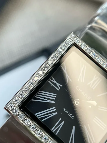 Chanel Premiere Black Dial Silver-Tone Watch Watches - 9
