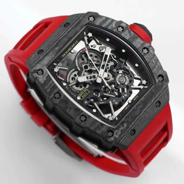Richard Mille RM 35-02 Rafa Carbon Fiber White Rubber Mechanical Watch Watches - 33