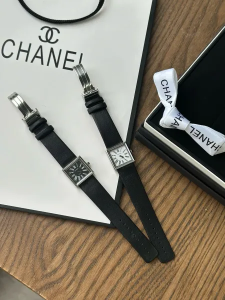 Chanel Premiere Black Dial Silver-Tone Watch Watches - 52