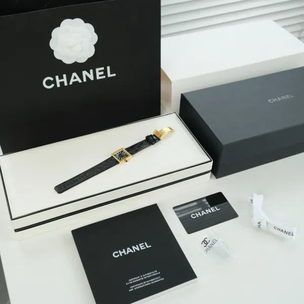 Chanel Premiere Black Dial Silver-Tone Watch Watches - 73