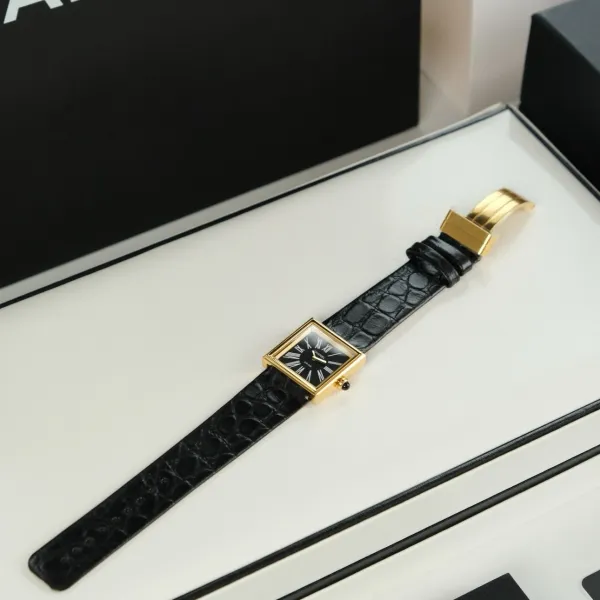 Chanel Premiere Black Dial Silver-Tone Watch Watches - 74