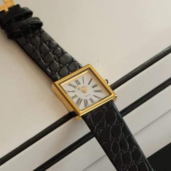 Chanel Premiere Black Dial Silver-Tone Watch Watches - 87