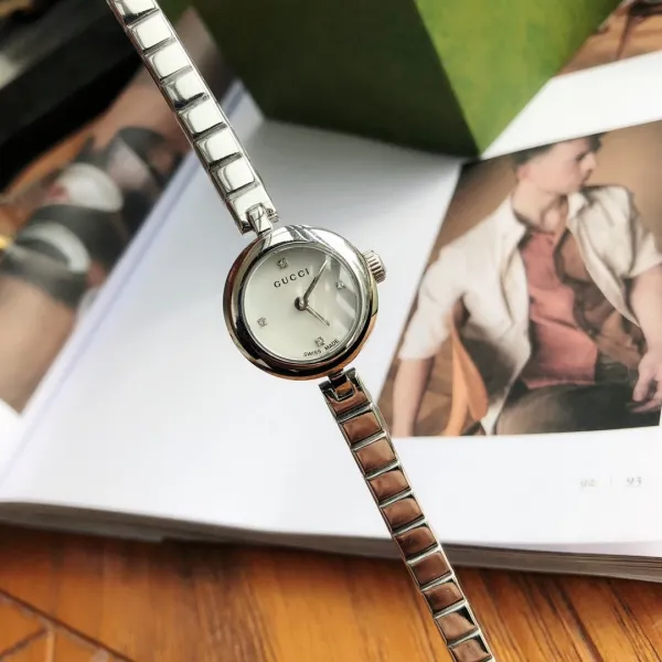 Gucci G-Timeless Mini Silver White Quartz Watch Watches - 7