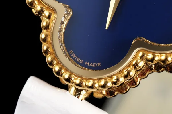 Van Cleef & Arpels Alhambra Yellow Gold Dial Watch with Navy Leather Strap Watches - 71