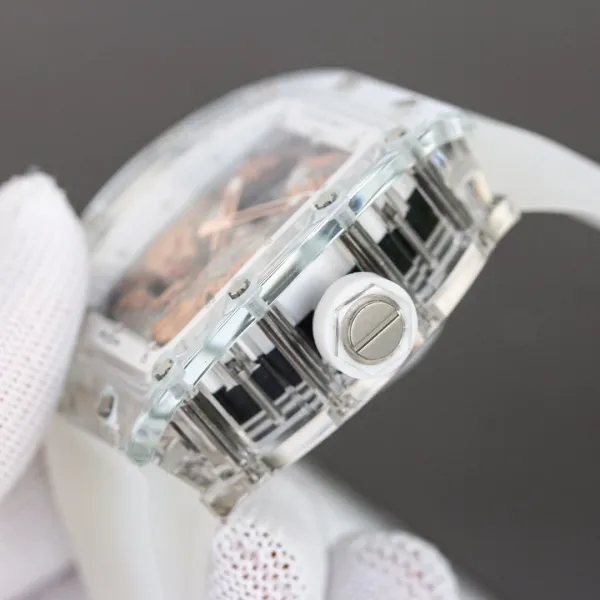 Richard Mille RM 057 Dragon Tourbillon White Sapphire Case Mechanical Watch Watches - 16