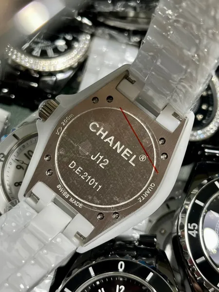 Chanel J12 White Ceramic Diamond Dial Watch Watches - 6