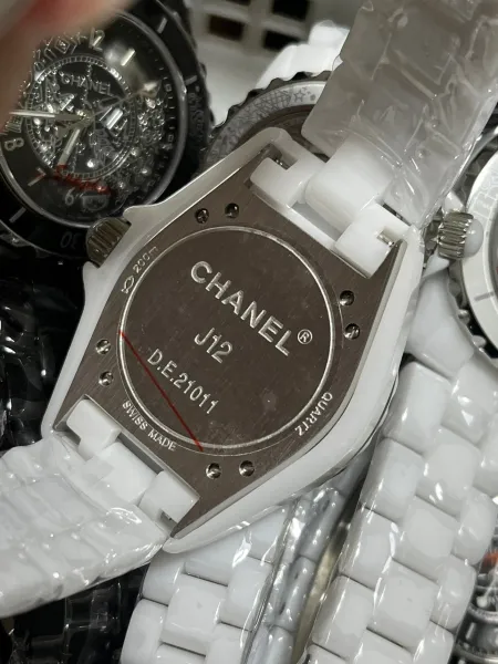 Chanel J12 White Ceramic Diamond Dial Watch Watches - 31