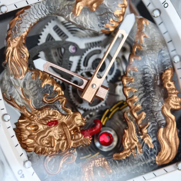 Richard Mille RM 057 Dragon Tourbillon White Sapphire Case Mechanical Watch Watches - 15