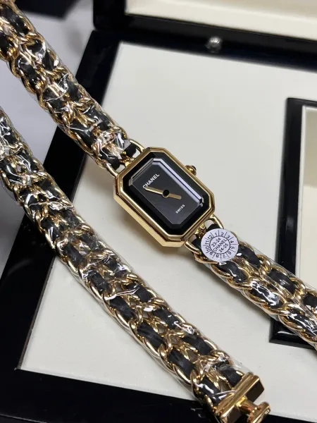 Chanel Première Re-Edition Black and Silver Chain Watch Watches - 31