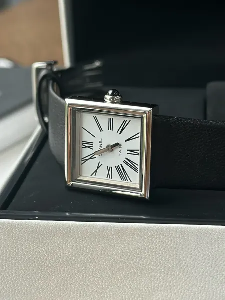 Chanel Premiere Black Dial Silver-Tone Watch Watches - 62