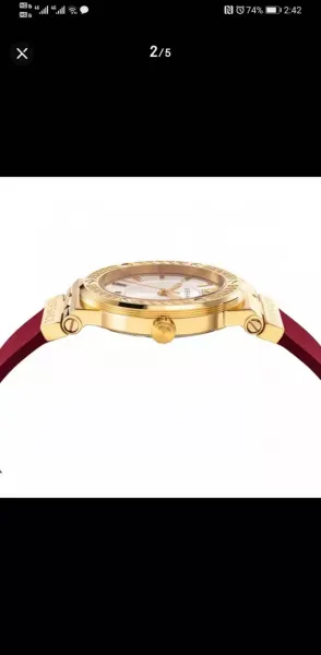 Versace Palazzo Empire Blue Gold Quartz Watch Watches - 3
