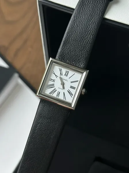 Chanel Premiere Black Dial Silver-Tone Watch Watches - 57