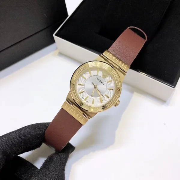 Versace Palazzo Empire Blue Gold Quartz Watch Watches - 9