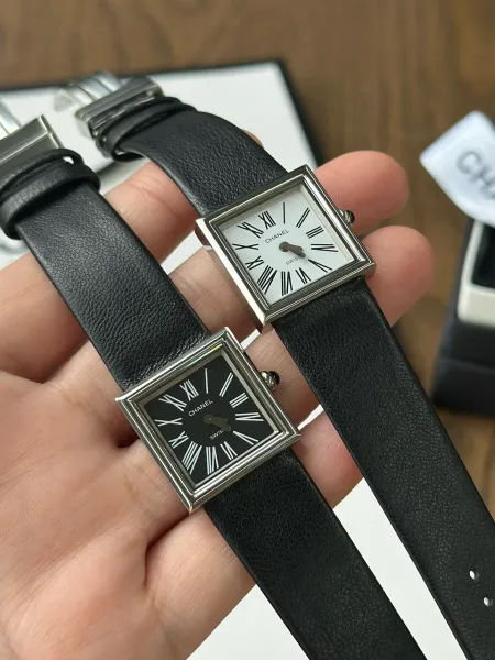 Chanel Premiere Black Dial Silver-Tone Watch Watches - 53