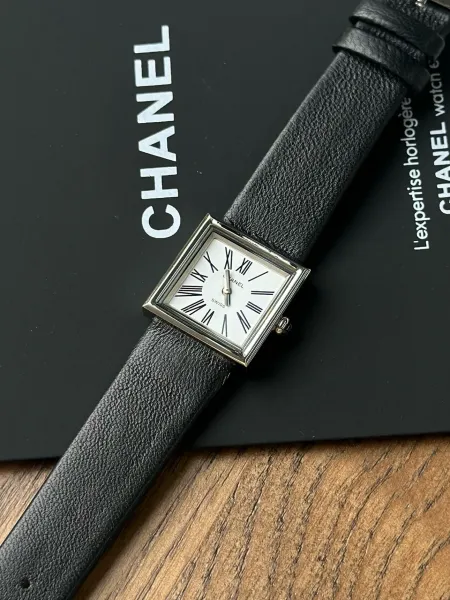 Chanel Premiere Black Dial Silver-Tone Watch Watches - 59