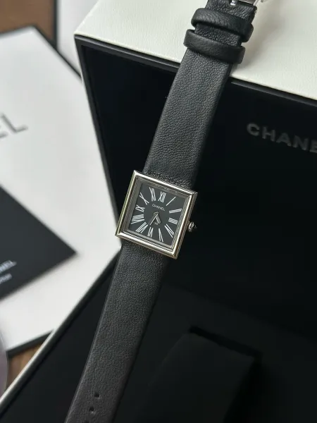 Chanel Premiere Black Dial Silver-Tone Watch Watches - 66