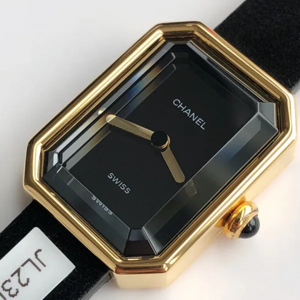 Chanel Première Rock Gold Paved Diamond Watch Black Strap Watches - 21