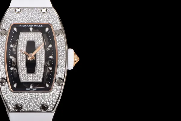 Richard Mille RM 07-01 White Ceramic Diamond Pave Watch Watches - 11
