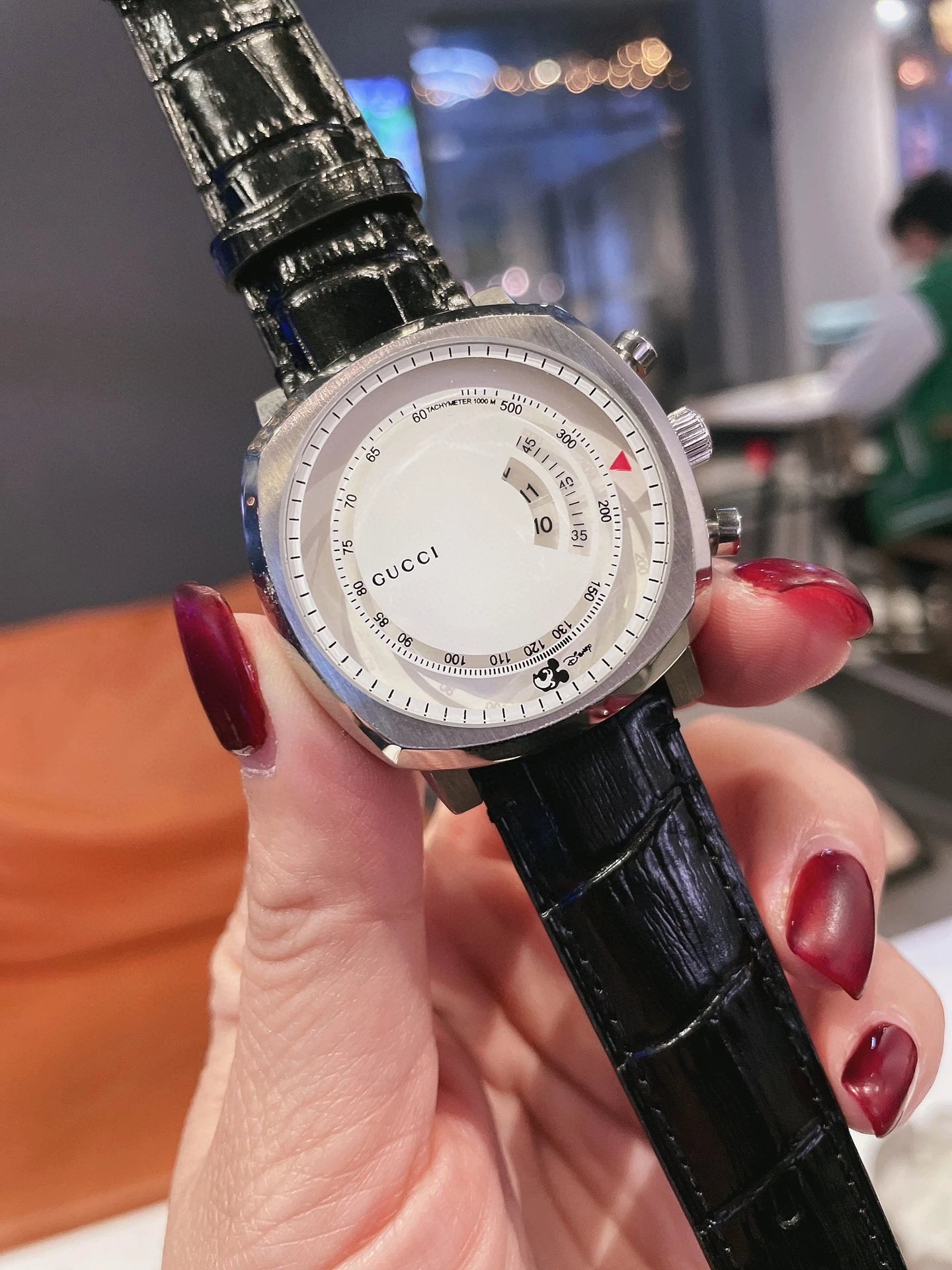 Gucci Watches Mickey Mouse Dial Watch with Date Display image 9