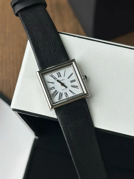 Chanel Premiere Black Dial Silver-Tone Watch Watches - 60