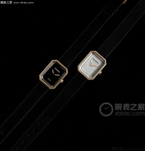 Chanel Première Rock Gold Paved Diamond Watch Black Strap Watches - 18