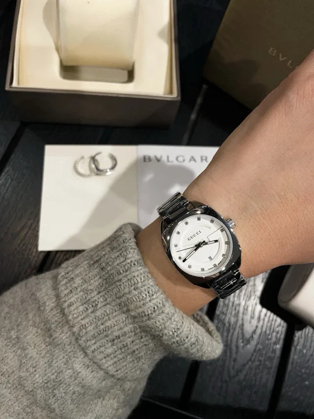 Gucci Watches G-logo dial stainless steel bracelet watch product detail image 19