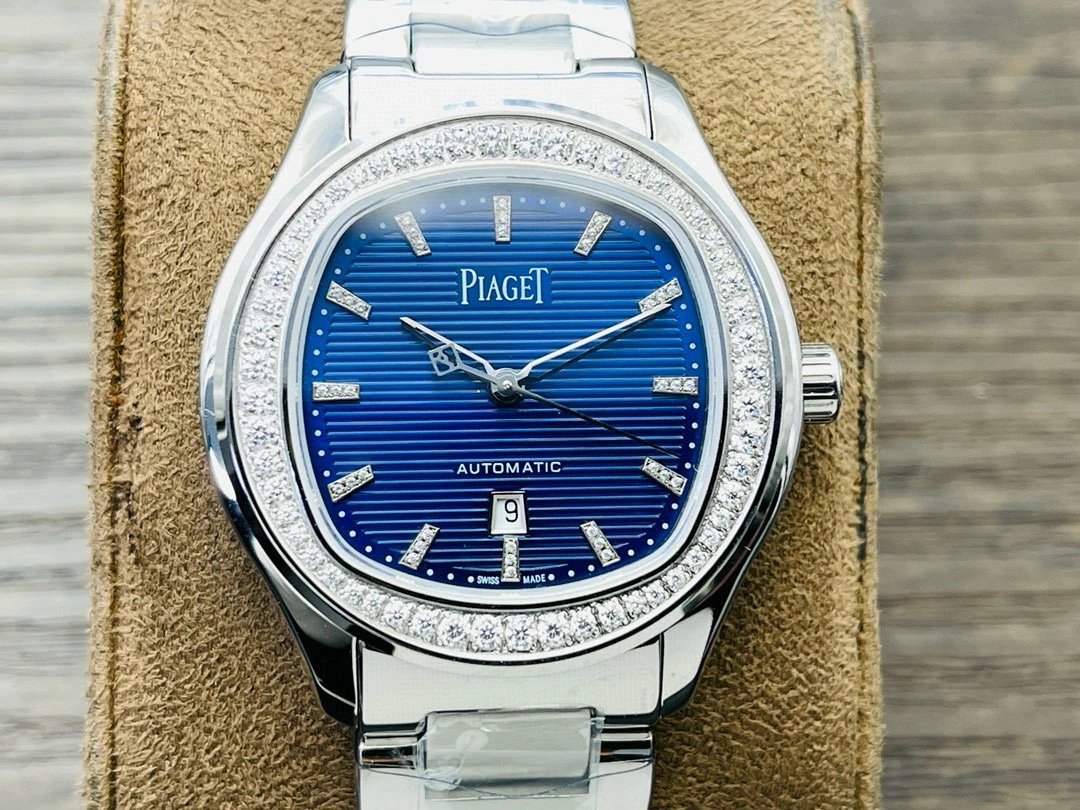 Design Piaget Polo Automatic White Dial Diamond Bezel Two-Tone Steel and Rose Gold Watch Watches - 41