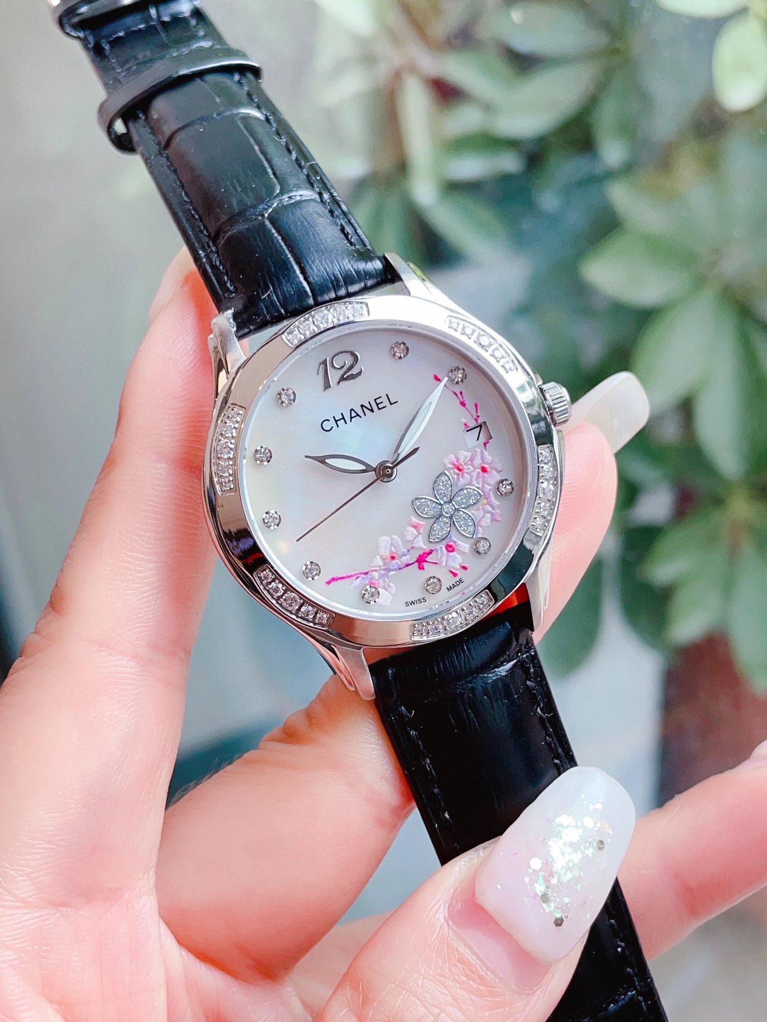 Chanel Mademoiselle Prive Cherry Blossom Ceramic Watch Rose Gold and Silver Watches - 31
