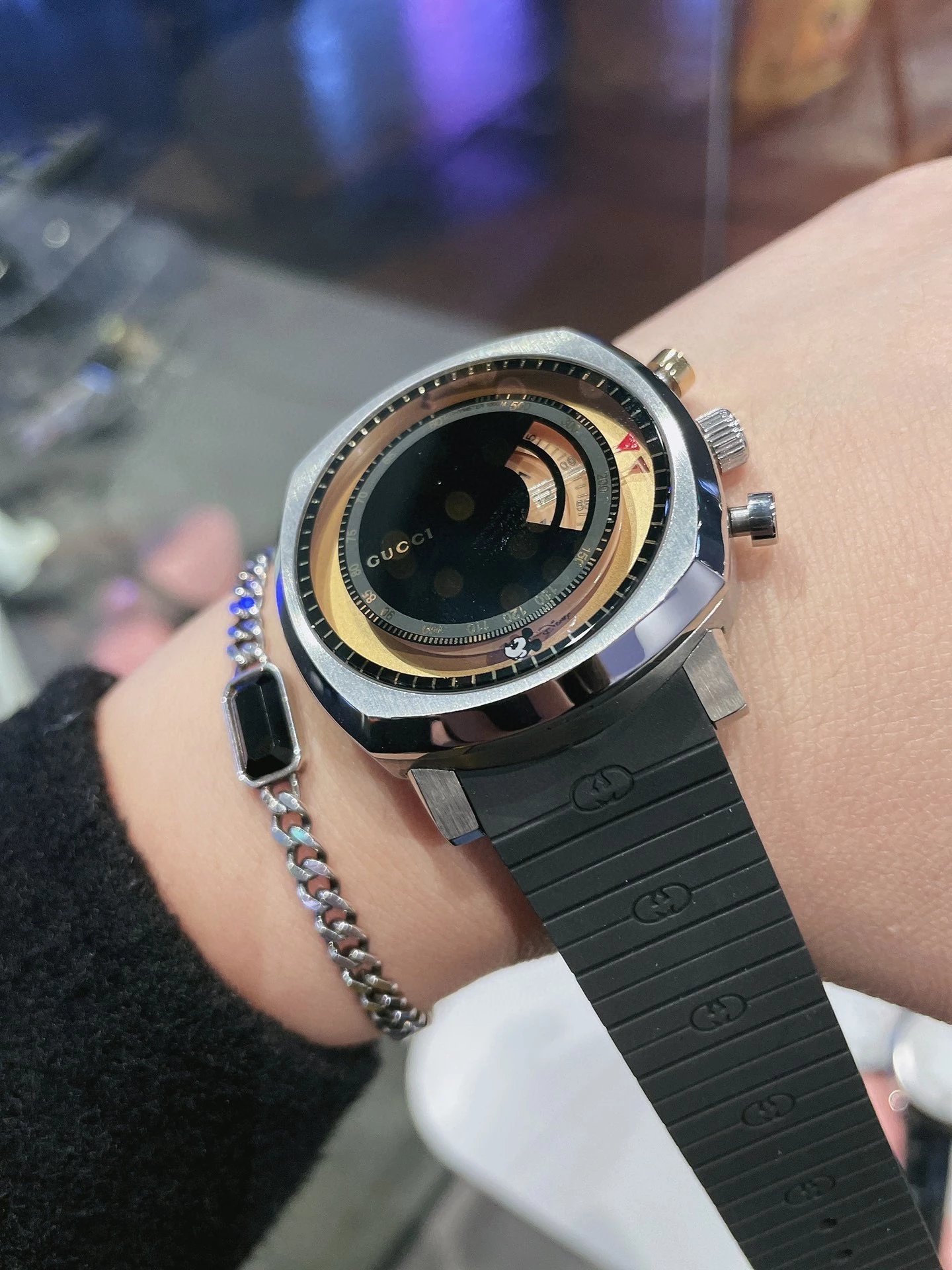 Gucci Watches Mickey Mouse Dial Watch with Date Display image 14