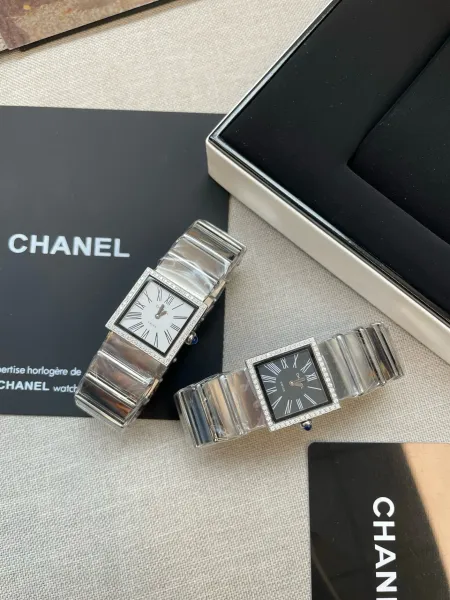 Chanel Premiere Black Dial Silver-Tone Watch Watches - 6