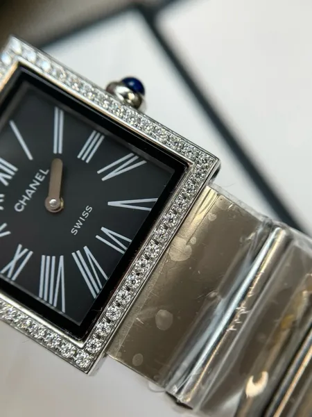 Chanel Premiere Black Dial Silver-Tone Watch Watches - 13