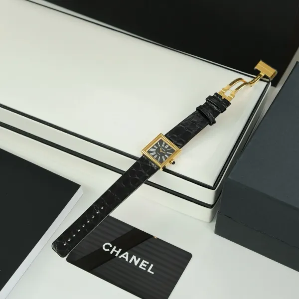 Chanel Premiere Black Dial Silver-Tone Watch Watches - 75