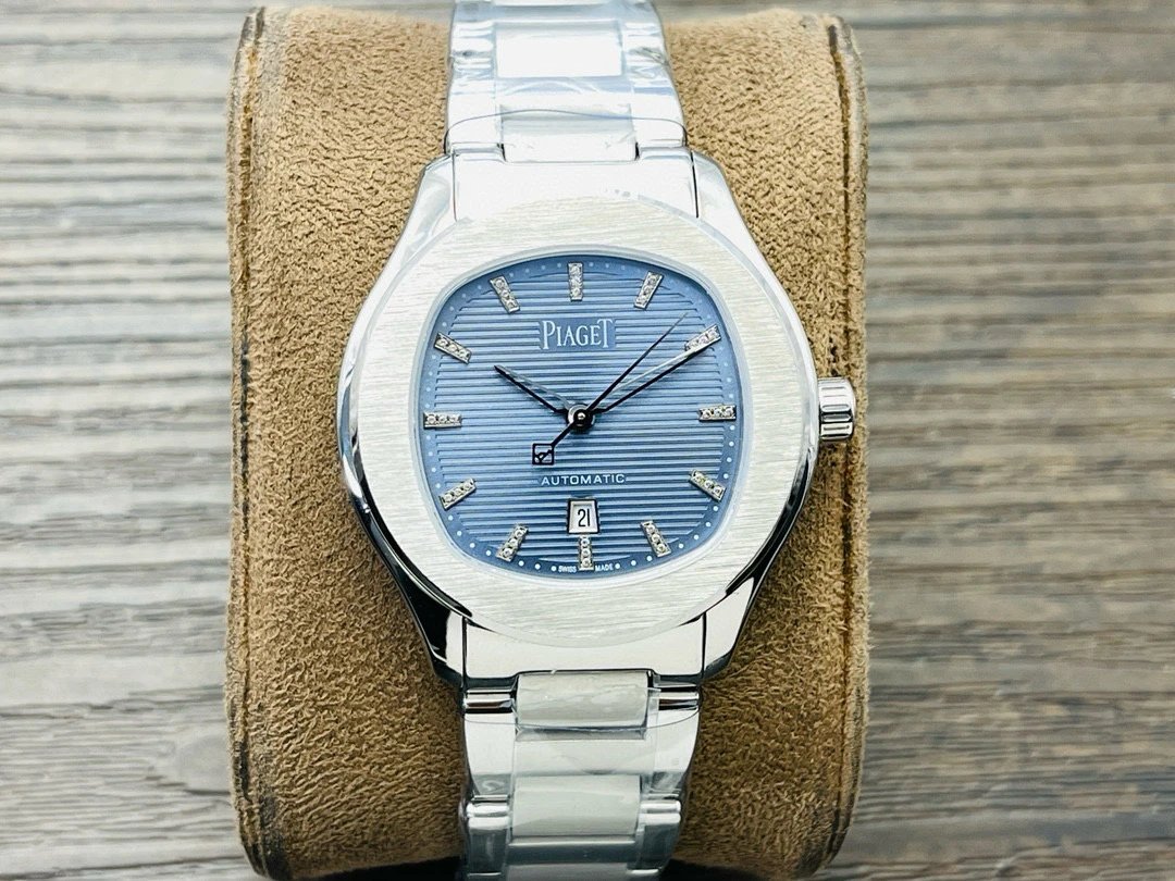 Design Piaget Polo Automatic White Dial Diamond Bezel Two-Tone Steel and Rose Gold Watch Watches - 78