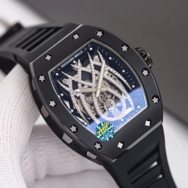 Richard Mille RM 057 Tourbillon Dragon Black Ceramic Watch Watches - 4