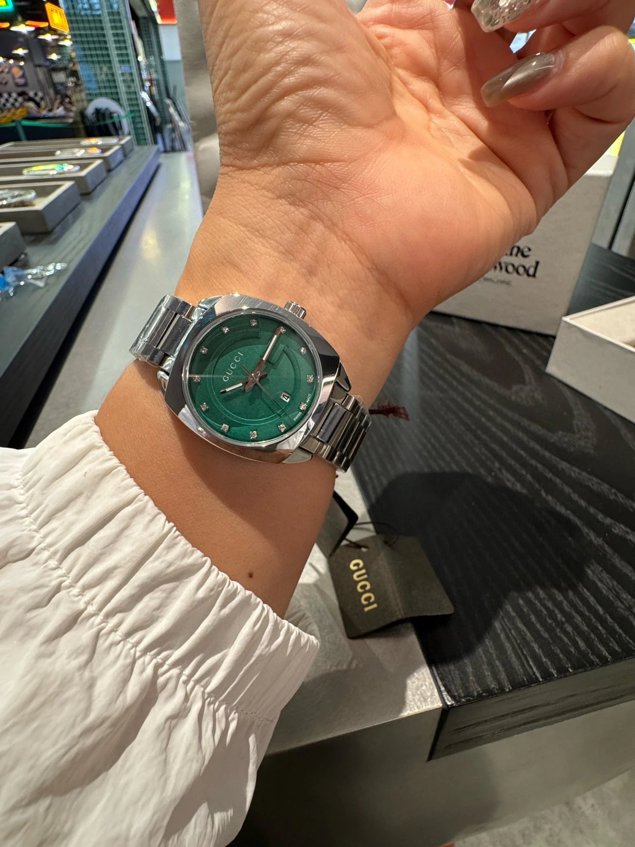 Gucci Watches G-logo dial stainless steel bracelet watch image 11