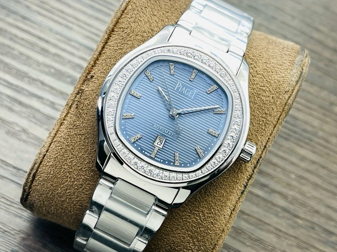 Design Piaget Polo Automatic White Dial Diamond Bezel Two-Tone Steel and Rose Gold Watch Watches - 49