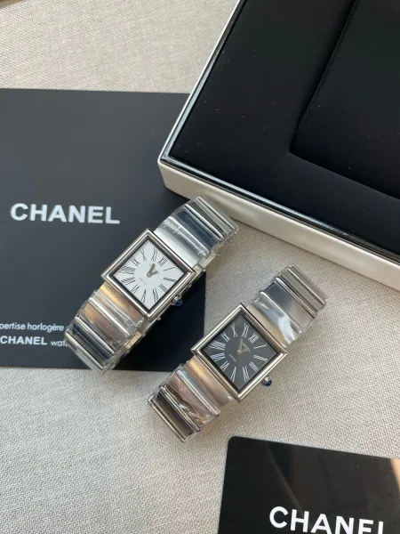 Chanel Premiere Black Dial Silver-Tone Watch Watches - 5