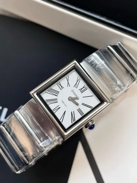 Chanel Premiere Black Dial Silver-Tone Watch Watches - 41