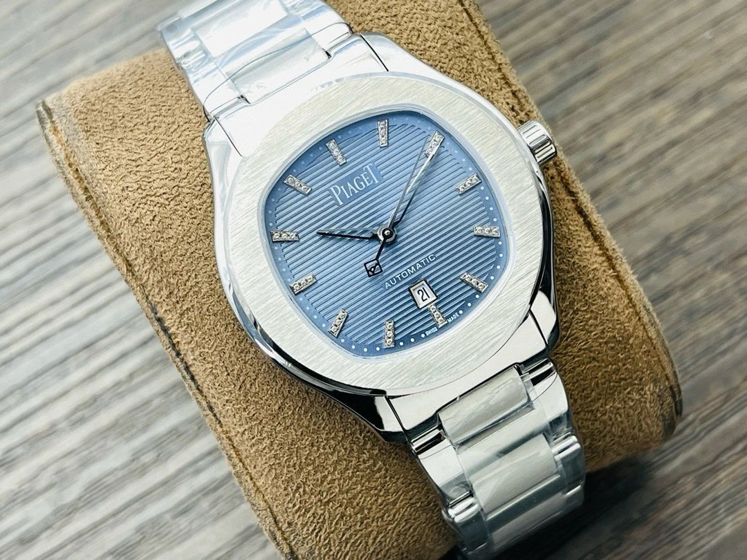 Design Piaget Polo Automatic White Dial Diamond Bezel Two-Tone Steel and Rose Gold Watch Watches - 79