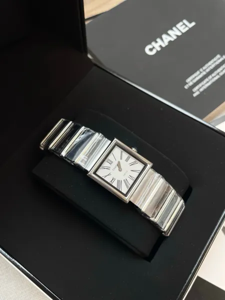 Chanel Premiere Black Dial Silver-Tone Watch Watches - 38