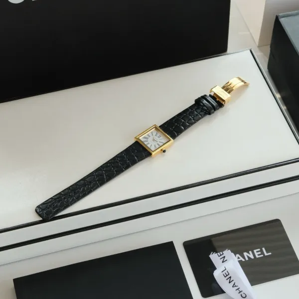 Chanel Premiere Black Dial Silver-Tone Watch Watches - 82