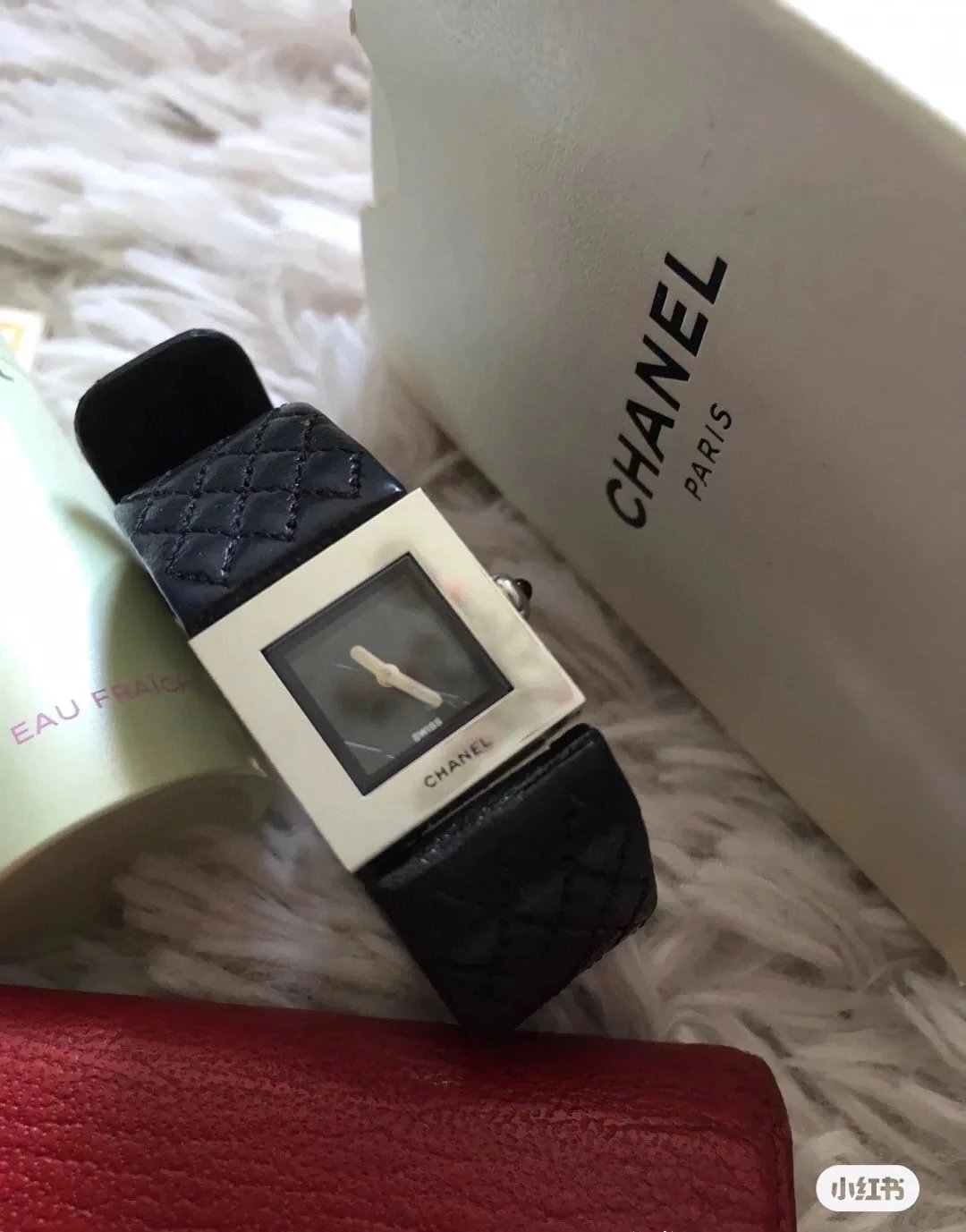 Chanel Premiere Black Quilted Leather Watch Watches - 13