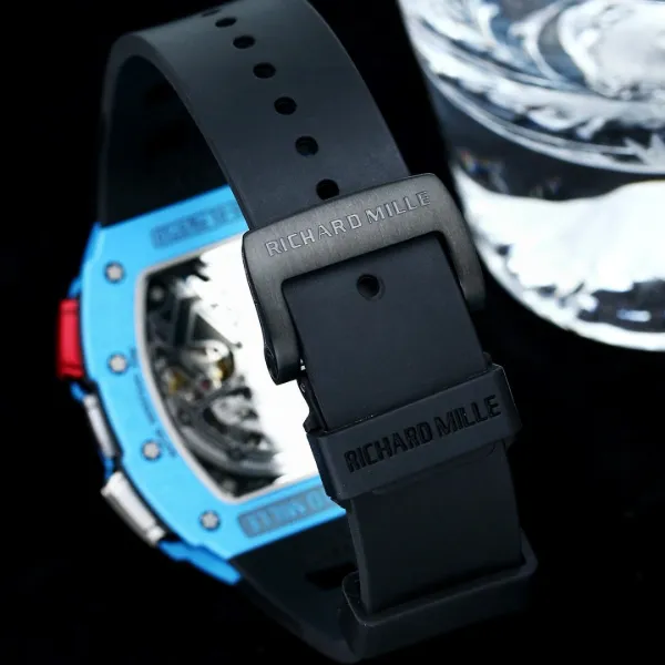Richard Mille RM 05-01 Blue Carbon Fiber Chronograph Watch Watches - 10
