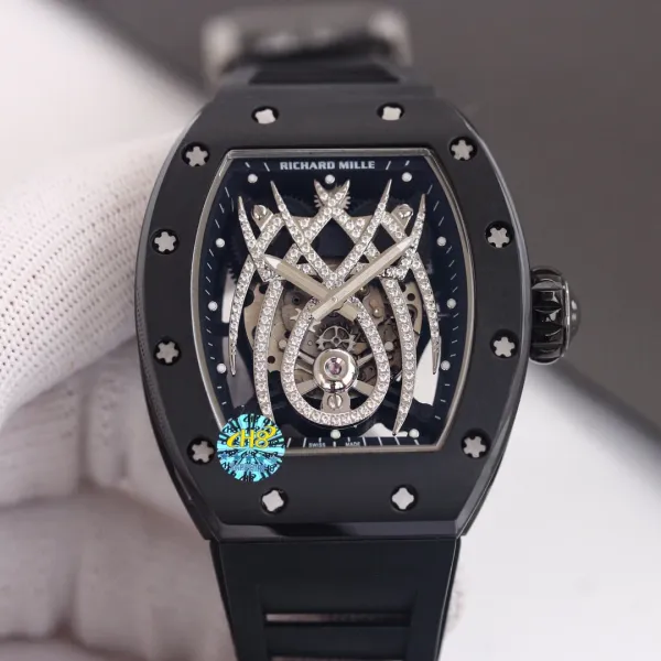 Richard Mille RM 057 Tourbillon Dragon Black Ceramic Watch Watches - 3